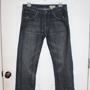 H & M Bragg straight leg button fly jeans 34x32